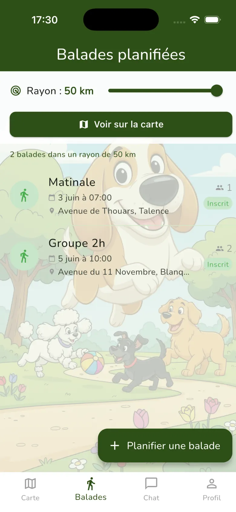 Balades collectives à rejoindre
